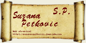 Suzana Petković vizit kartica